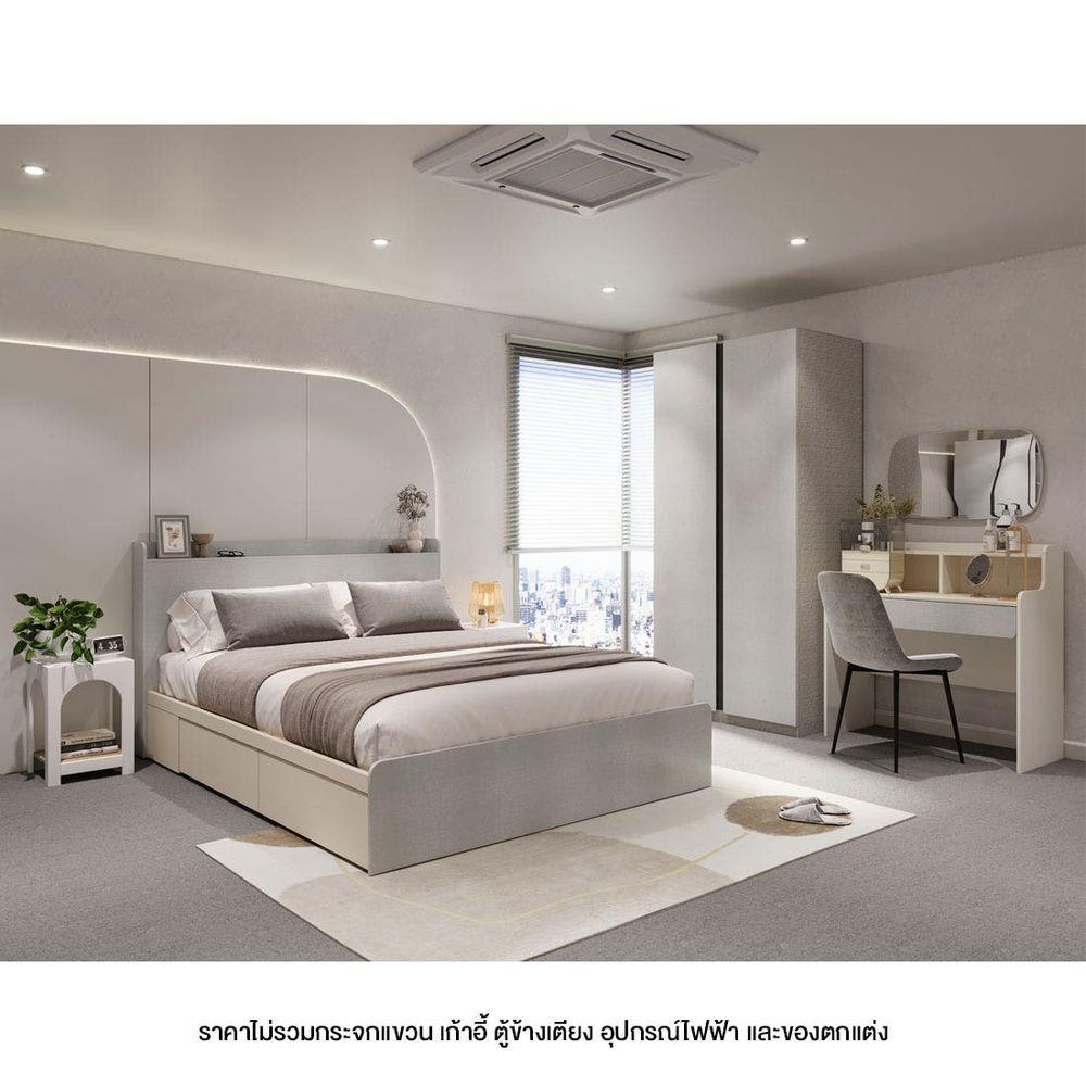 ชุดห้องนอน 5 ฟุต KONCEPT AIKO 59060744 สีขาว