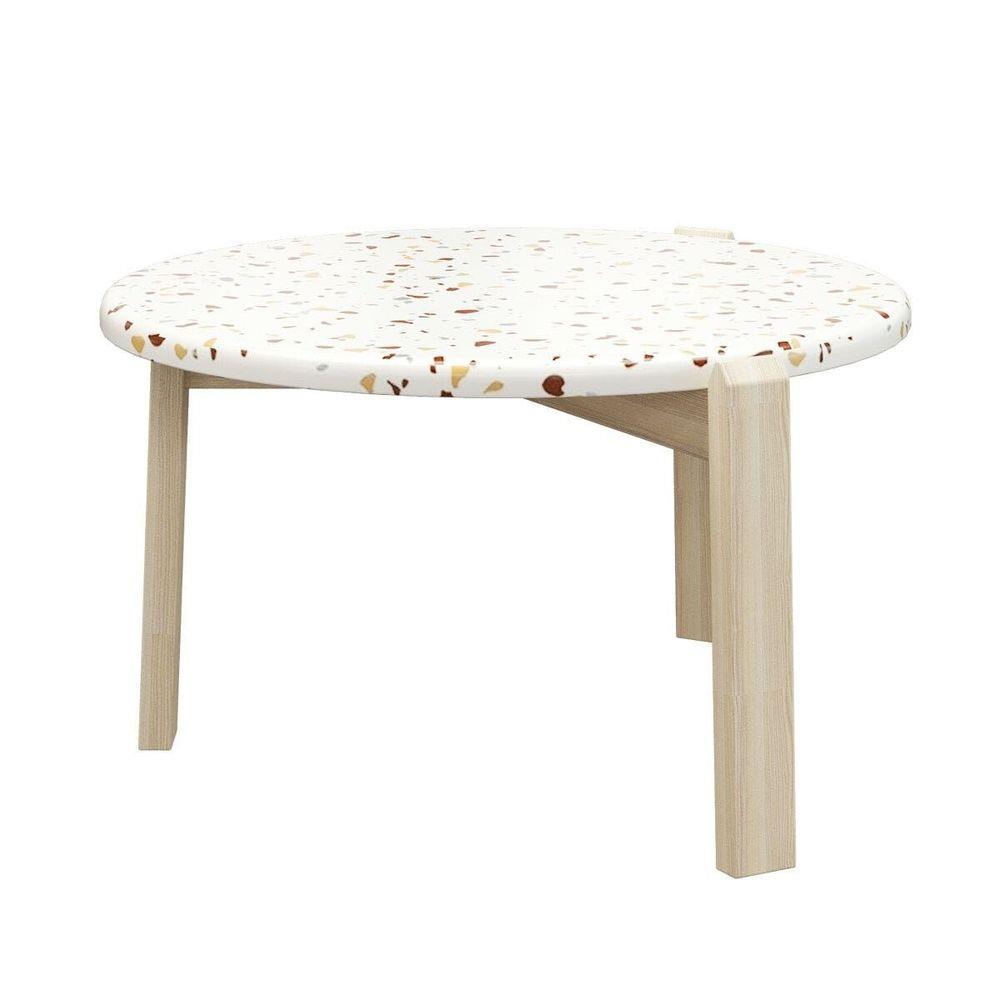 โต๊ะกลาง KONCEPT CHICHA 19226899 60 ซม. สีขาว/น้ำตาล