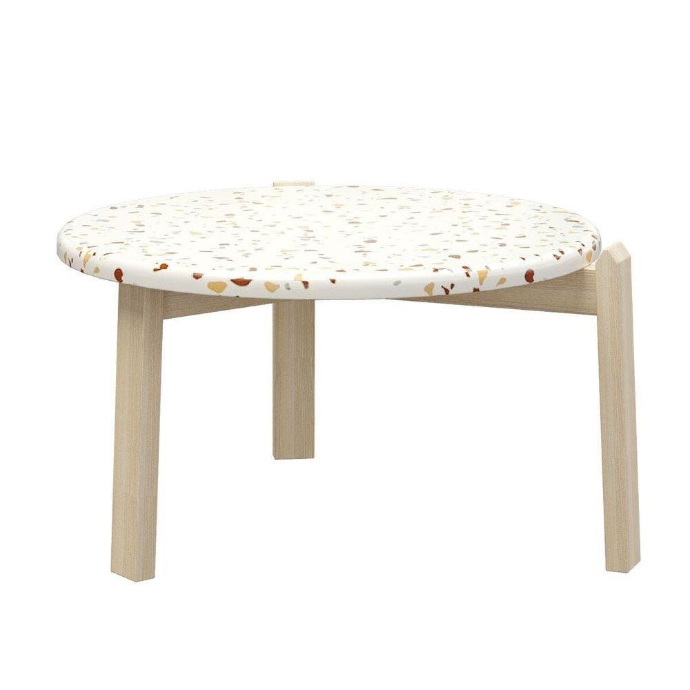 โต๊ะกลาง KONCEPT CHICHA 19226899 60 ซม. สีขาว/น้ำตาล