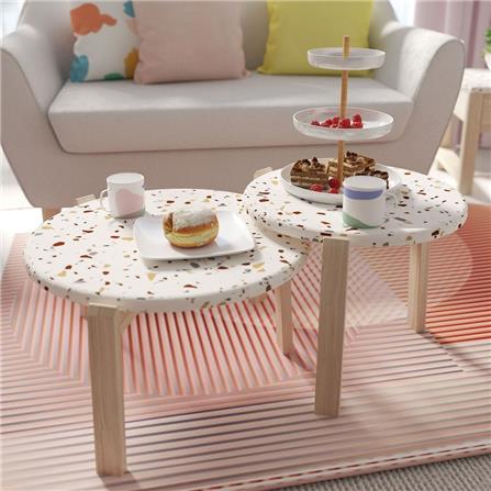 โต๊ะกลาง KONCEPT CHICHA 19226899 60 ซม. สีขาว/น้ำตาล_3