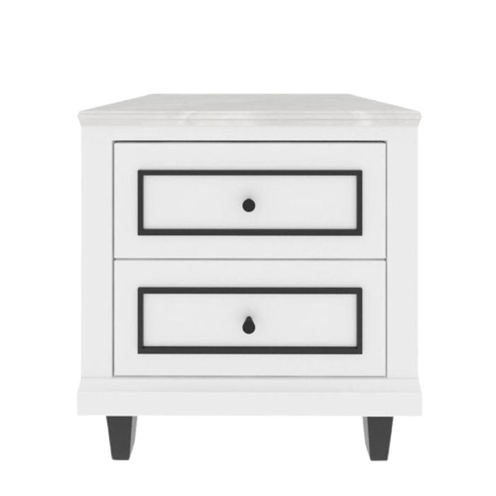 ตู้ข้างเตียง SB FURNITURE ETERNO 19220928 55 ซม. สีขาว