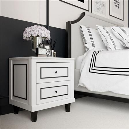 ตู้ข้างเตียง SB FURNITURE ETERNO 19220928 55 ซม. สีขาว_2