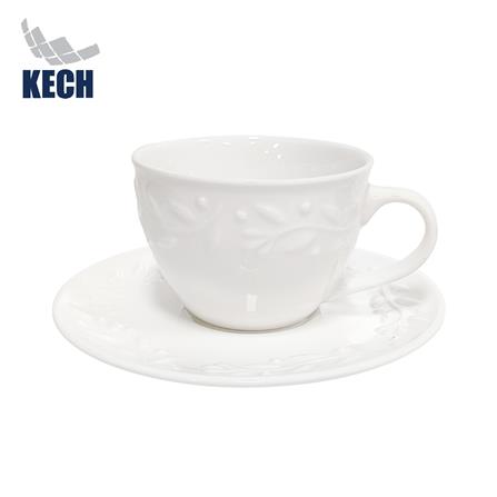 ชุดถ้วยกาแฟเซรามิก 250 มล. KECH DINING LEAF_0