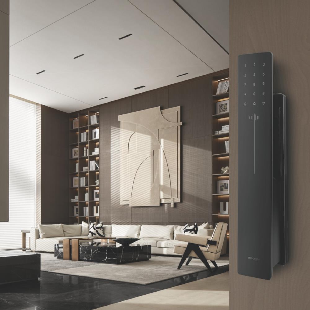 กลอนดิจิตอล MOORGEN T16 สีดำ