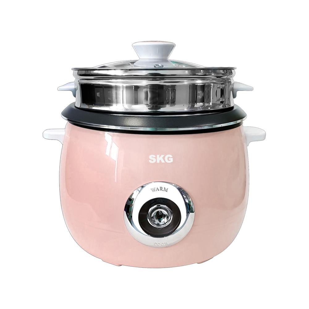 หม้อหุงข้าวธรรมดา SKG SK-718 1.8 ลิตร สีชมพู