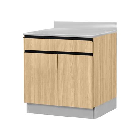 ตู้ตั้งพื้นท็อปเรียบ SL SANKI THE KITCHEN PRO 61.5 ซม. สีเชอร์รี่คาปูชิโน_1