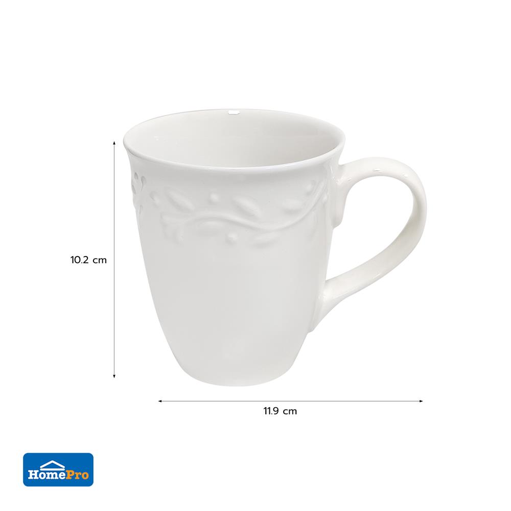 ถ้วยหูเซรามิก 350 มล. KECH DINING LEAF