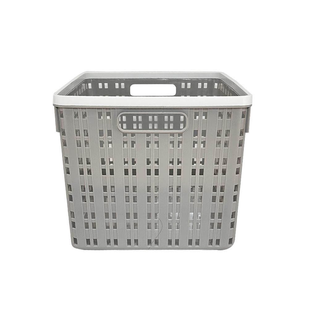 ตะกร้าผ้าเหลี่ยม PLIM FLOW HH-1256 SIZE L สีเทา