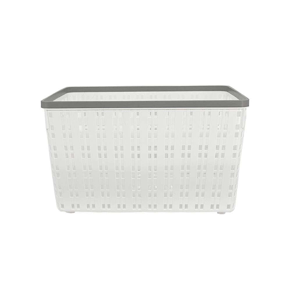 ตะกร้าผ้าเหลี่ยม PLIM FLOW HH-1256 SIZE L สีขาว