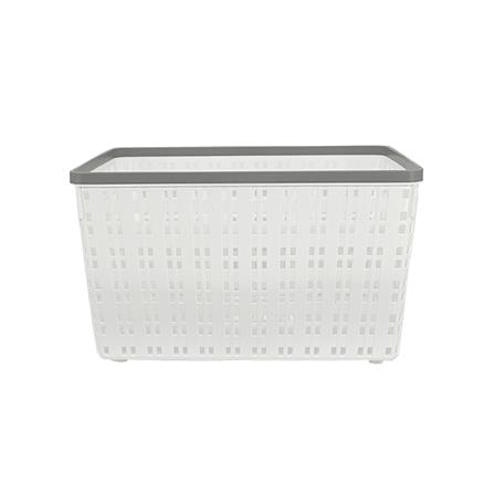 ตะกร้าผ้าเหลี่ยม PLIM FLOW HH-1256 SIZE L สีขาว_2