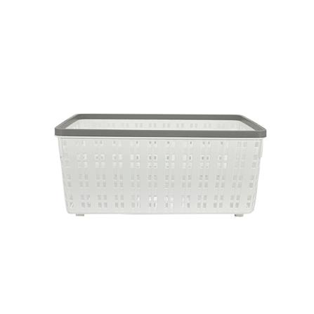 ตะกร้าผ้าเหลี่ยม PLIM FLOW HH-1254 SIZE M สีขาว_2