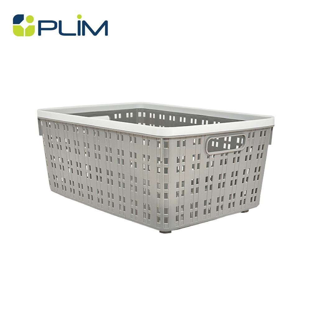 ตะกร้าผ้าเหลี่ยม PLIM FLOW HH-1254 SIZE M สีเทา_1