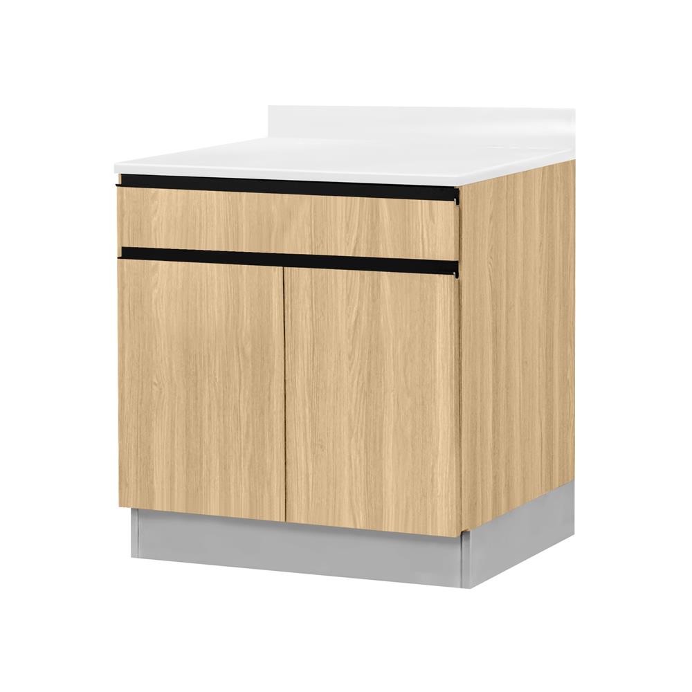 ตู้ตั้งพื้นท็อปเรียบ TSS W SANKI THE KITCHEN PRO 61.5 ซม. สีเชอร์รี่คาปูชิโน