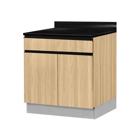 ตู้ตั้งพื้นท็อปเรียบ TSS B SANKI THE KITCHEN PRO 61.5 ซม. สีเชอร์รี่คาปูชิโน_1