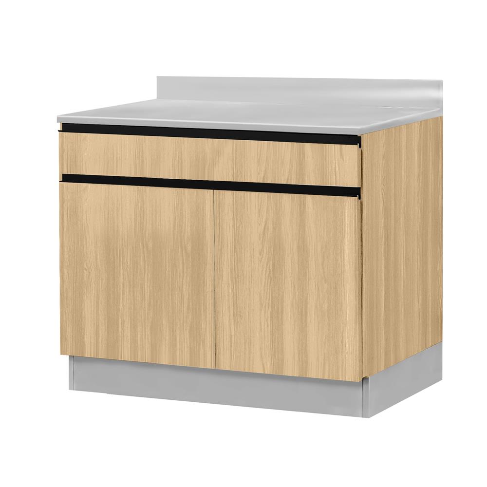 ตู้ตั้งพื้นท็อปเรียบ SL SANKI THE KITCHEN PRO 81.5 ซม. สีเชอร์รี่คาปูชิโน