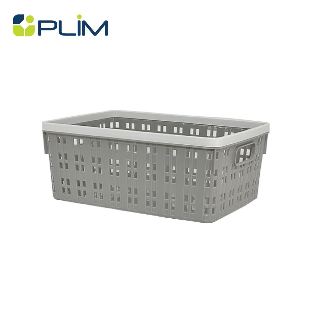 ตะกร้าผ้าเหลี่ยม PLIM FLOW HH-1252 SIZE S สีเทา