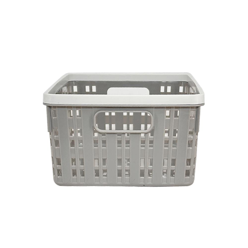 ตะกร้าผ้าเหลี่ยม PLIM FLOW HH-1252 SIZE S สีเทา