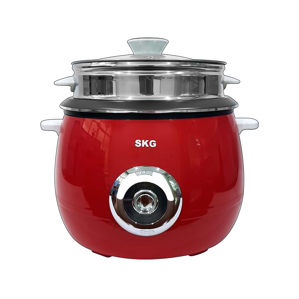 หม้อหุงข้าวธรรมดา SKG SK-718 1.8 ลิตร สีแดง