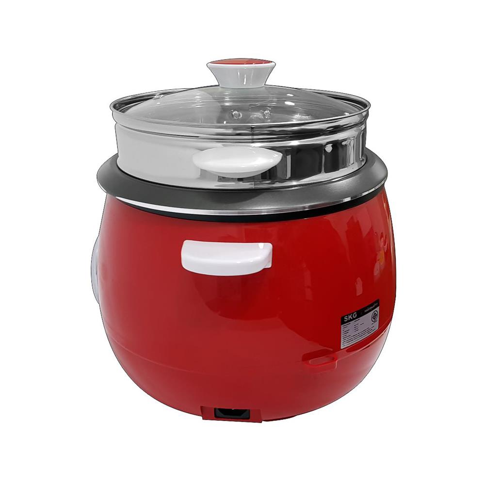 หม้อหุงข้าวธรรมดา SKG SK-718 1.8 ลิตร สีแดง