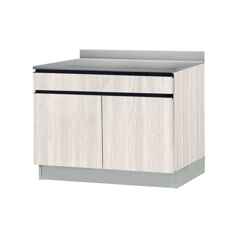 ตู้ตั้งพื้นท็อปเรียบ SL SANKI THE KITCHEN PRO 101.5 ซม. สีเนเชอรัลแอช