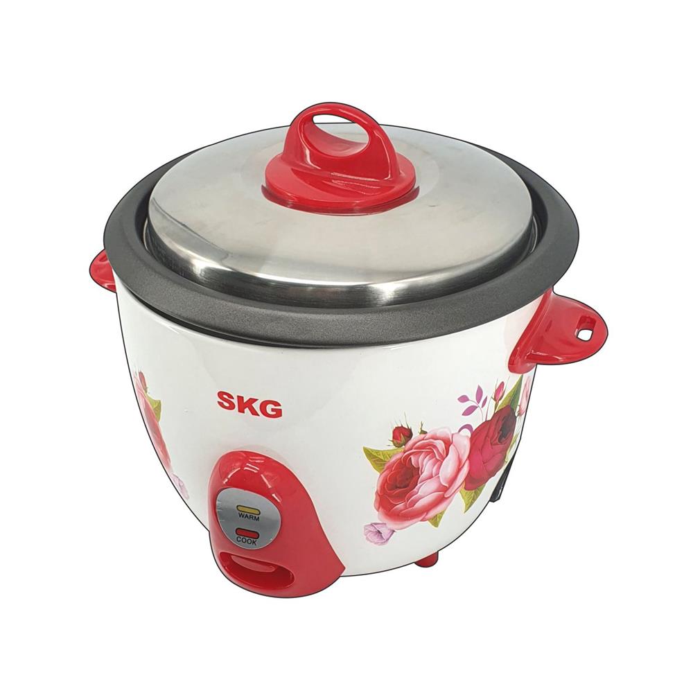 หม้อหุงข้าวธรรมดา SKG SK-282 2.8 ลิตร สีขาว/แดง
