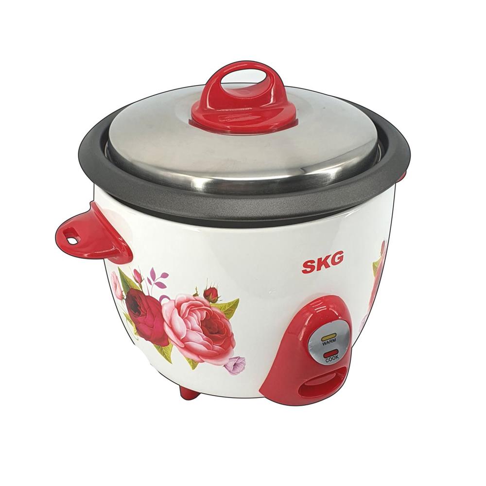 หม้อหุงข้าวธรรมดา SKG SK-282 2.8 ลิตร สีขาว/แดง