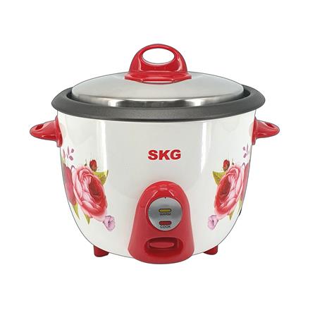 หม้อหุงข้าวธรรมดา SKG SK-282 2.8 ลิตร สีขาว/แดง_0