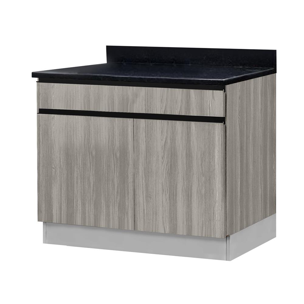 ตู้ตั้งพื้นท็อปเรียบ TSS B SANKI THE KITCHEN PRO 81.5 ซม. สีดริทโตโอ๊ก