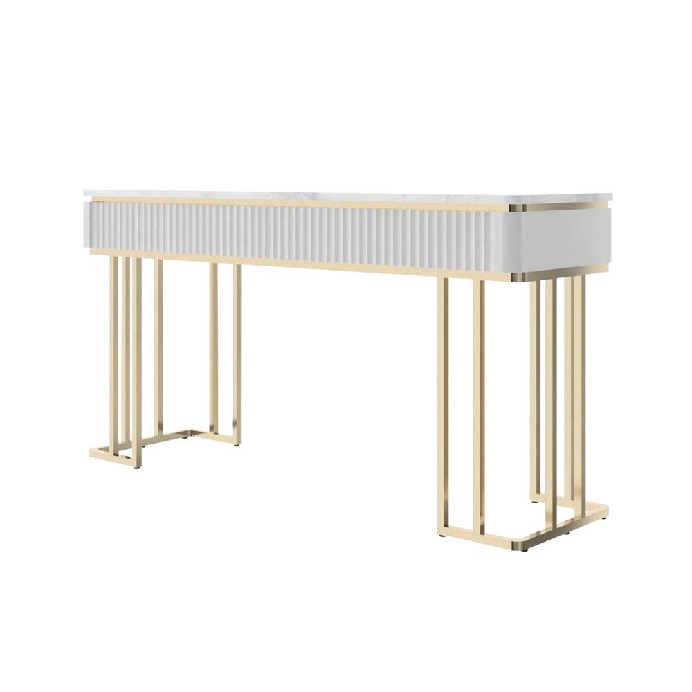 โต๊ะคอนโซล SB FURNITURE GALAR 19215728 150 ซม. สีขาว/ทอง