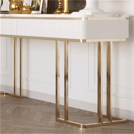 โต๊ะคอนโซล SB FURNITURE GALAR 19215728 150 ซม. สีขาว/ทอง_2