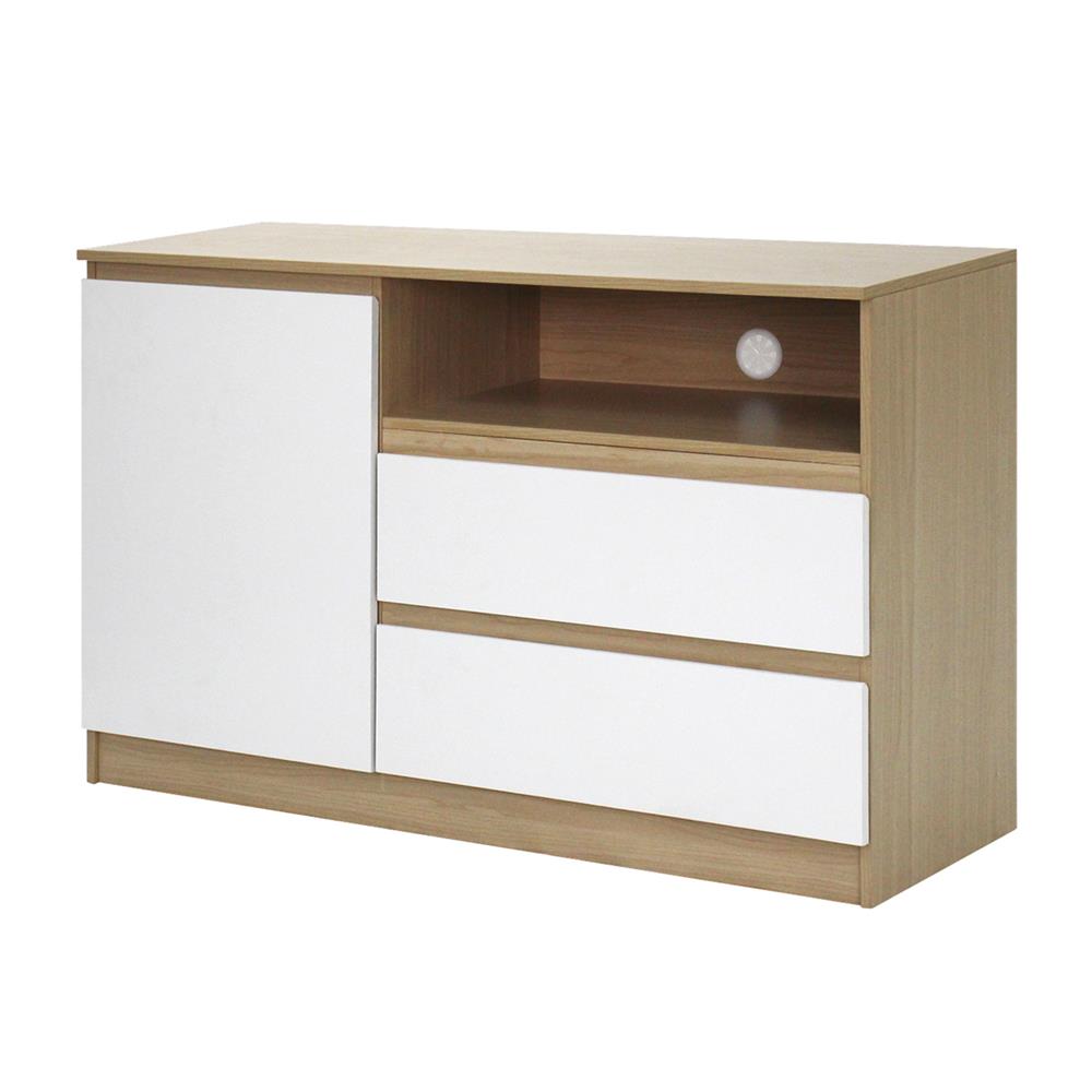 ตู้วางทีวี FURDINI PROGRET 120 ซม. สีโอ๊ค/ขาว