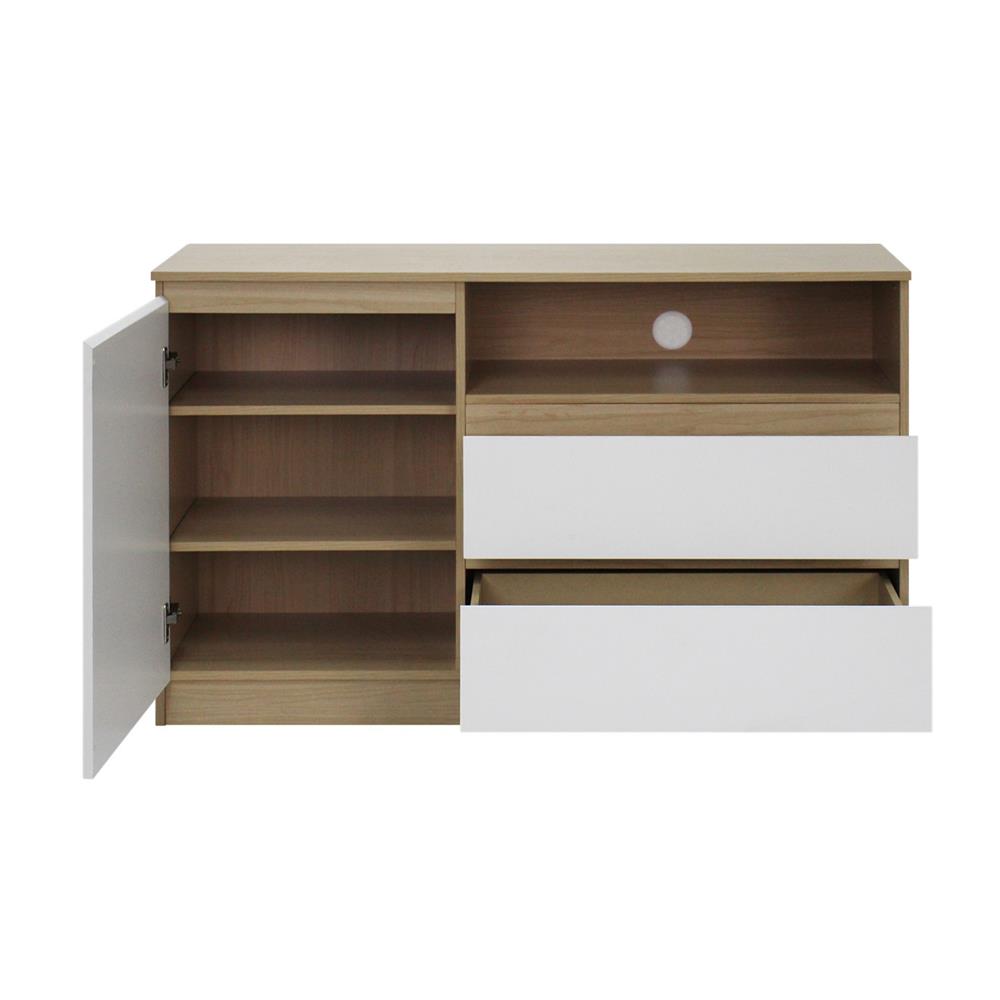 ตู้วางทีวี FURDINI PROGRET 120 ซม. สีโอ๊ค/ขาว