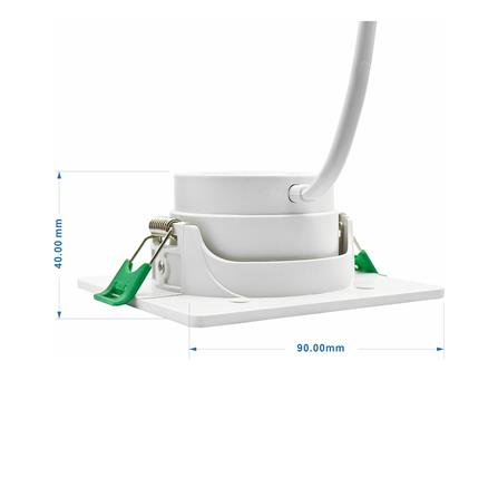 ดาวน์ไลท์ LED SYLVANIA INSET SWING 3 นิ้ว 6 วัตต์ WARM WHITE สีขาว_4