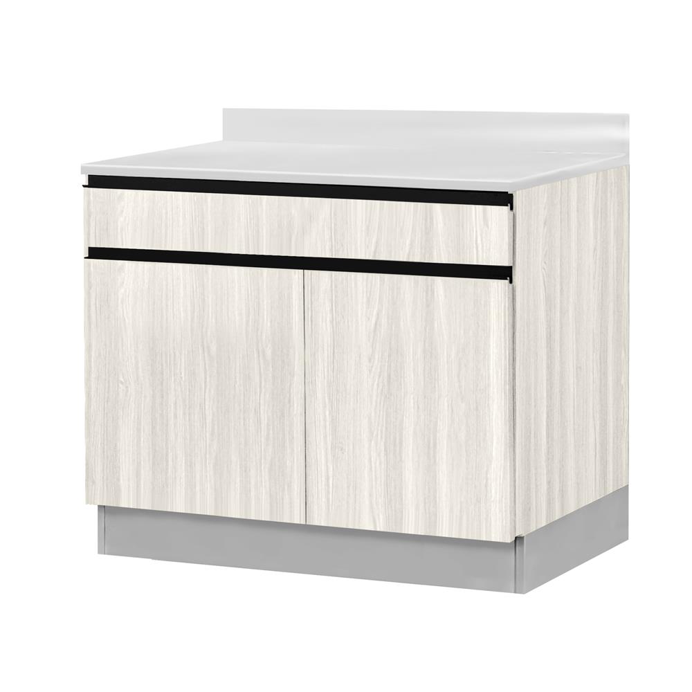 ตู้ตั้งพื้นท็อปเรียบ TSS W SANKI THE KITCHEN PRO 81.5 ซม. สีเนเชอรัลแอช