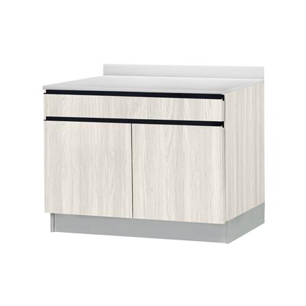 ตู้ตั้งพื้นท็อปเรียบ TSS W SANKI THE KITCHEN PRO 101.5 ซม. สีเนเชอรัลแอช_1