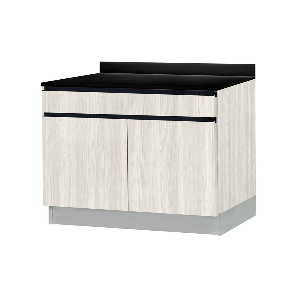 ตู้ตั้งพื้นท็อปเรียบ TSS B SANKI THE KITCHEN PRO 101.5 ซม. สีเนเชอรัลแอช