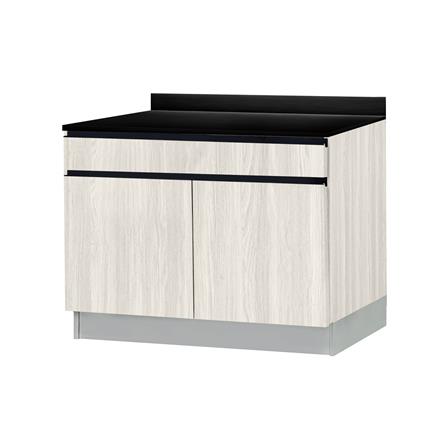 ตู้ตั้งพื้นท็อปเรียบ TSS B SANKI THE KITCHEN PRO 101.5 ซม. สีเนเชอรัลแอช_1