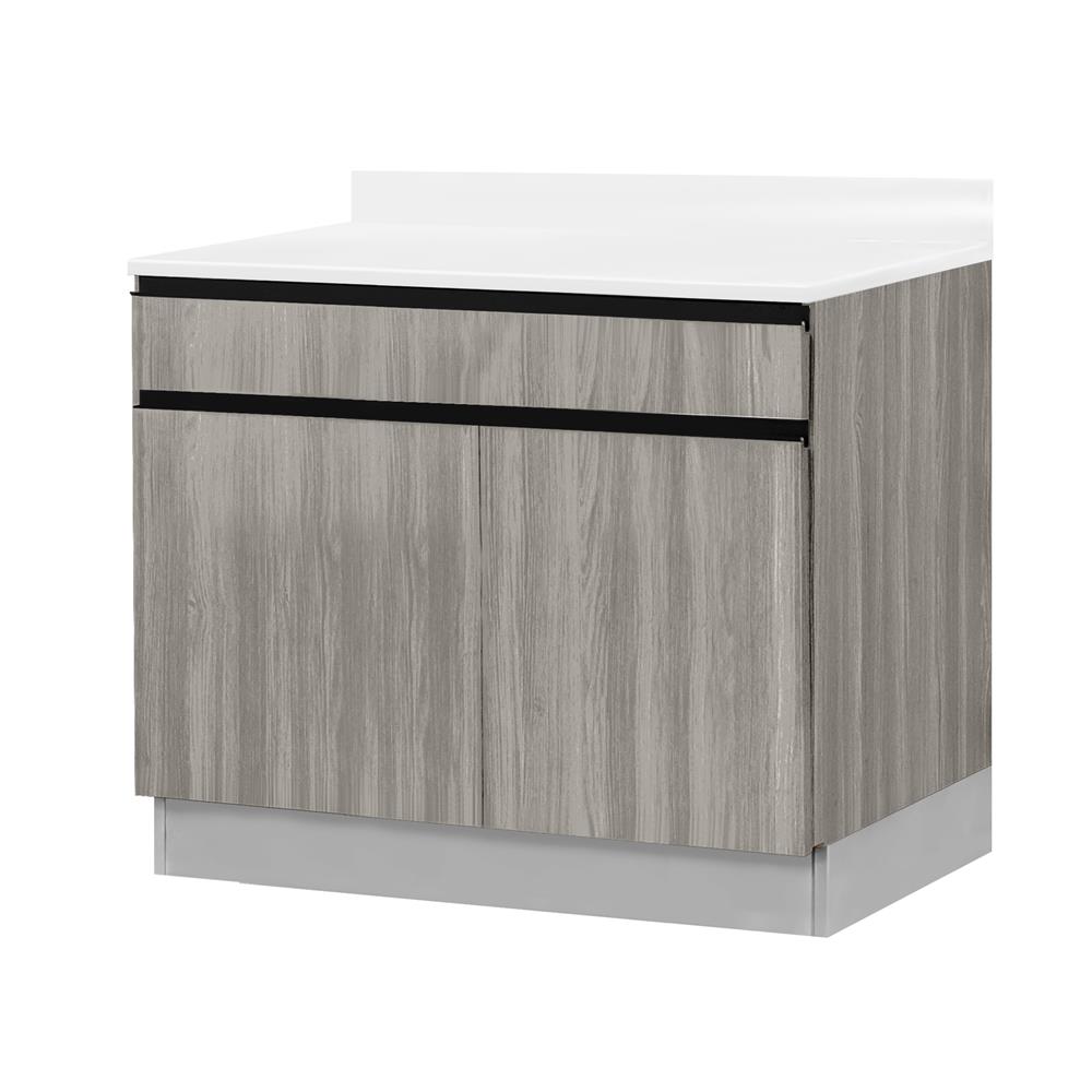 ตู้ตั้งพื้นท็อปเรียบ TSS W SANKI THE KITCHEN PRO 81.5 ซม. สีดริทโตโอ๊ก