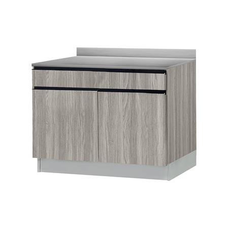 ตู้ตั้งพื้นท็อปเรียบ SL SANKI THE KITCHEN PRO 101.5 ซม. สีดริทโตโอ๊ก_1