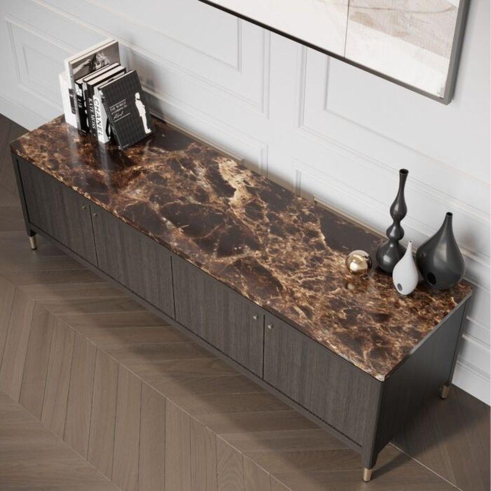 ตู้วางทีวี SB FURNITURE MICHALA 19122215 180 ซม. สี DARK EMPERADOR