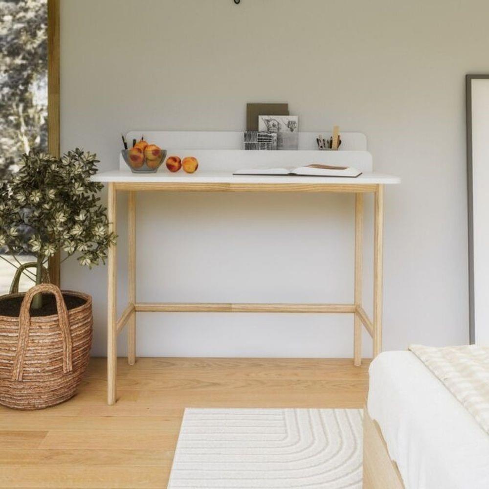 โต๊ะทำงาน KONCEPT CANVAS 19192312 100 ซม. สีขาว/น้ำตาล