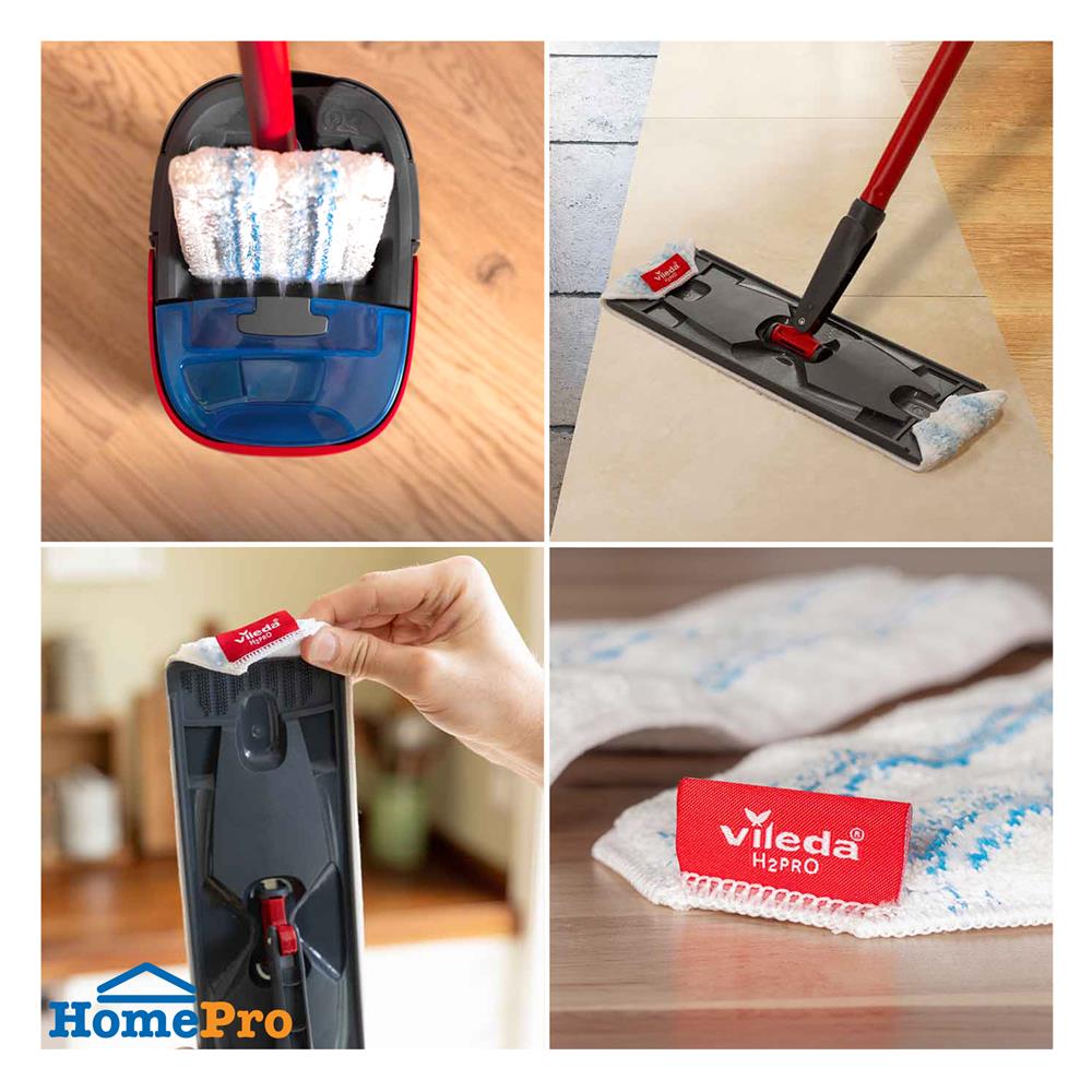 อะไหล่ผ้าม็อบไมโครไฟเบอร์ VILEDA H2PRO