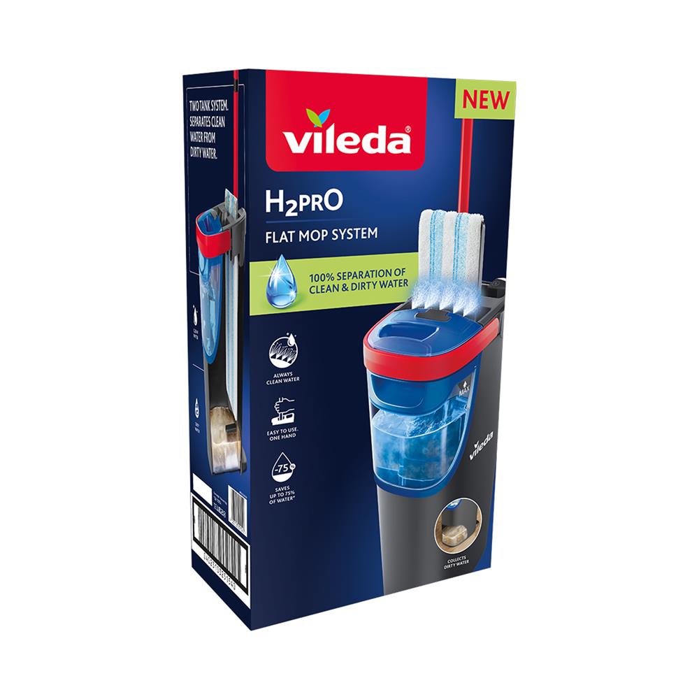 ชุดถังรีดน้ำพร้อมไม้ม็อบ VILEDA H2PRO