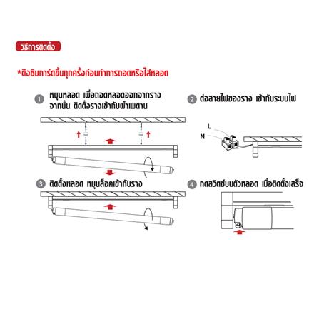 ชุดรางนีออน LED SHINING T8 S-TSR02065R-2GL 20 วัตต์ DAYLIGHT_5