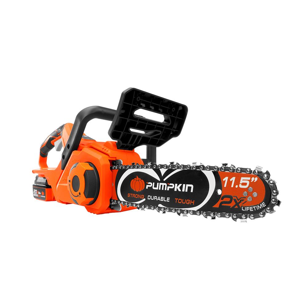 เลื่อยโซ่ไร้สาย (พร้อมแบตเตอรี่) PUMPKIN INF-115CSB-501K 11.5 นิ้ว 20 โวลต์