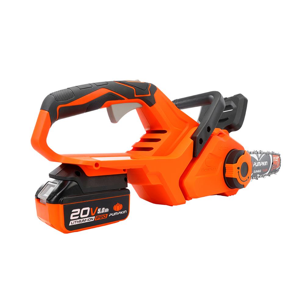 เลื่อยโซ่ไร้สาย (พร้อมแบตเตอรี่) PUMPKIN INF-115CSB-501K 11.5 นิ้ว 20 โวลต์