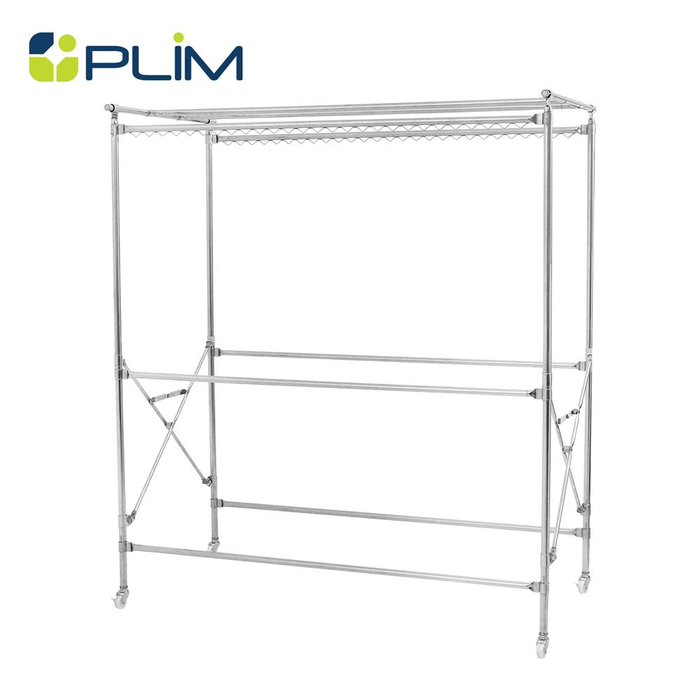ราวตากผ้าสเตนเลส 304 พับได้ 6 เส้น PLIM EMMA 1.5 ม. สีเงิน
