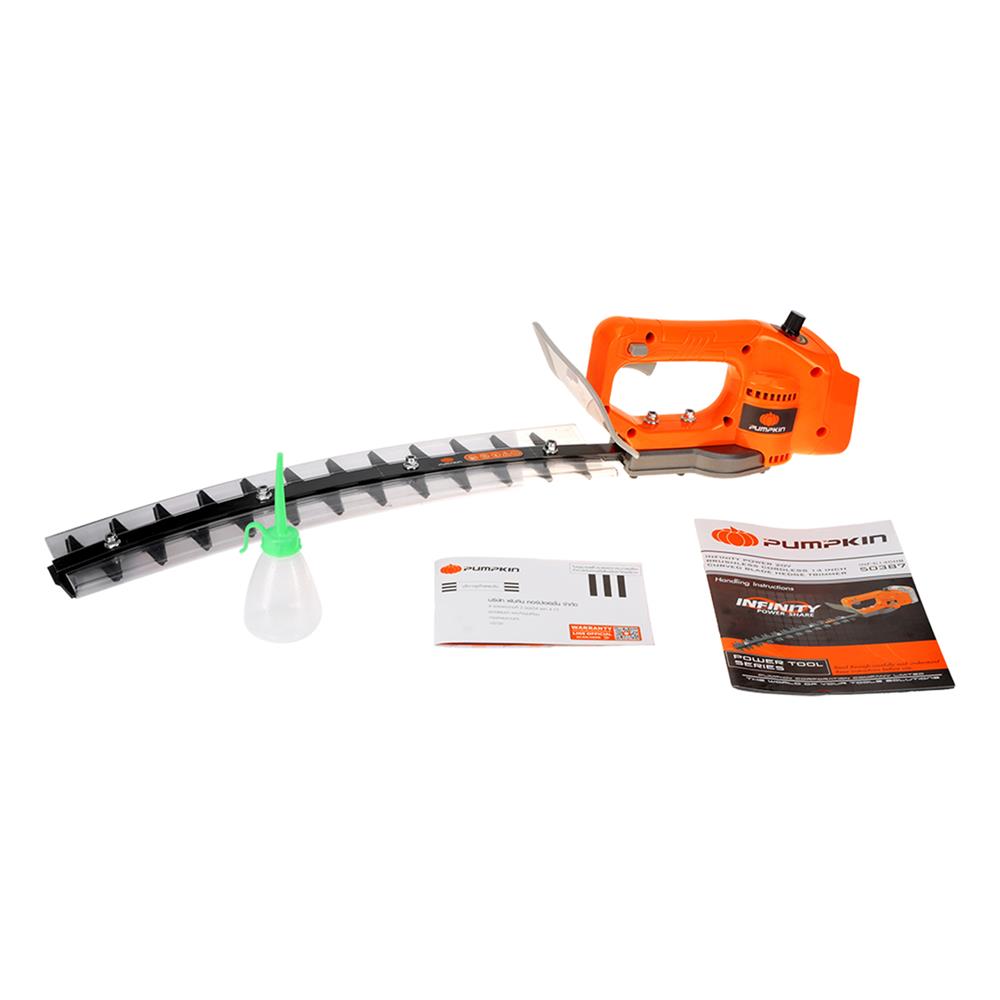 ตัดแต่งพุ่มไม้ไร้สาย (เฉพาะตัวเครื่อง) PUMPKIN INF-C14CHB ใบโค้ง 14 นิ้ว 20 โวลต์