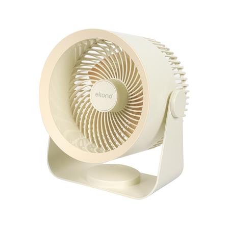 พัดลมพกพา 4 นิ้ว EKONO EK-PTB06 สีครีม_2