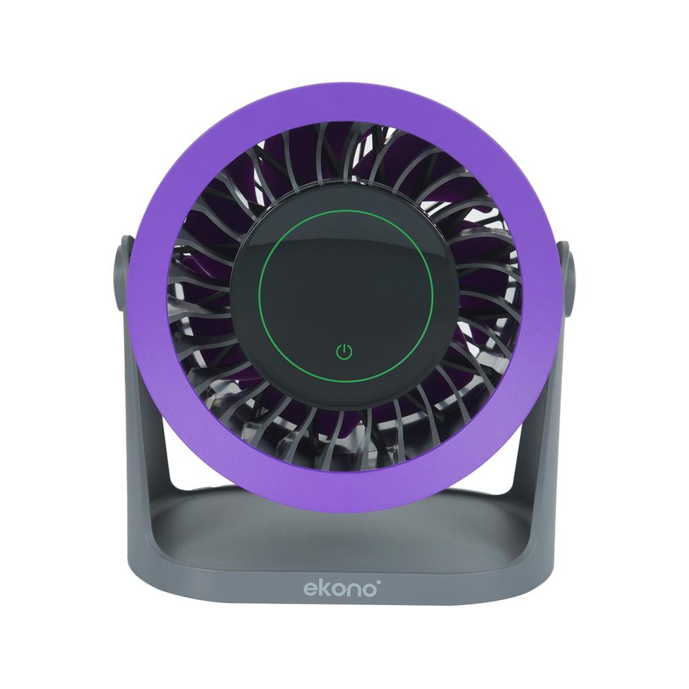 พัดลมพกพา 5 นิ้ว EKONO EK-PTB07 สีเทา_1